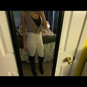 Purple Urban Outfitters Surplice Top